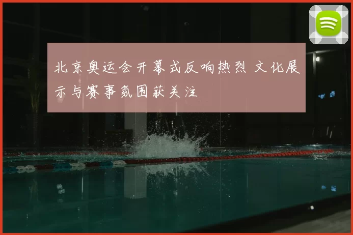 北京奥运会开幕式反响热烈 文化展示与赛事氛围获关注